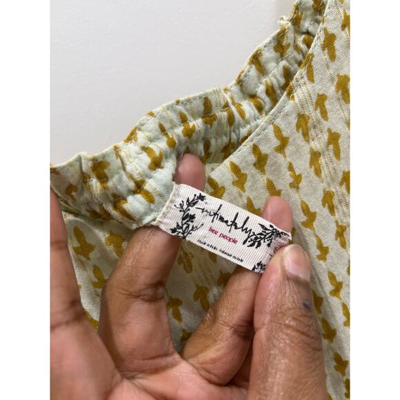 Free People Midnight Dance Maxi Dress in Canary Combo Yellow Sz XS - Picture 6 of 9